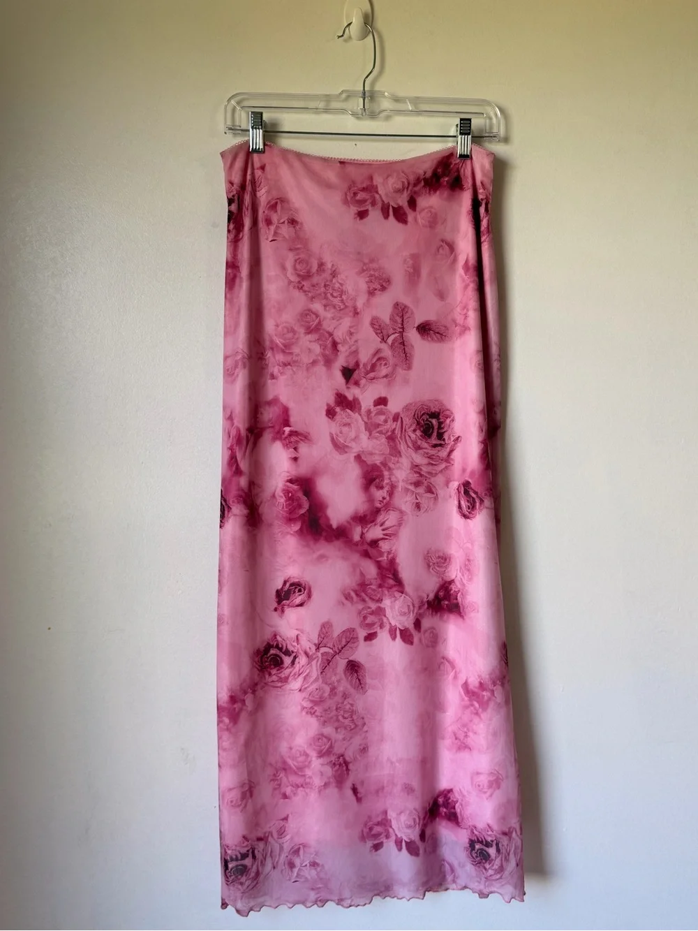 Floral Renaissance angel  print maxi skirt - Picture 10 of 10